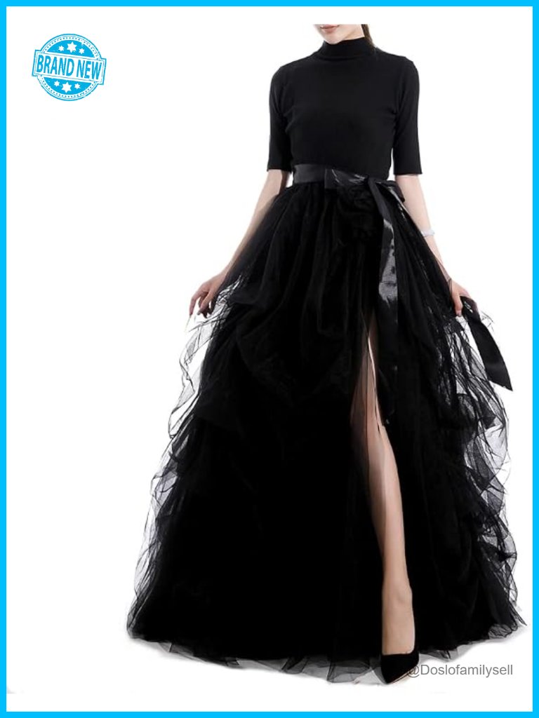 Floor Length A-Line Tutu Tulle Skirt With Elastic Waistband For Night Out